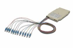 Digitus Splice cassette with 12 pigtails, pre-assembled, LC [APC], OS2 (DIGITUS SPLICE CASS12 PIGTAILS - LC[APC] SM 9/125 ED PIGTAILS)