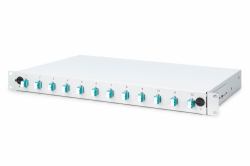 Digitus Fiber optic splice box, 1U, equipped, 12x LC DX, OM3 (FIBER OPTIC SPLICE BOX - 1U)
