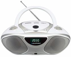Blaupunkt BB14WH lettore CD Argento, Bianco Registratore CD (Cd Player Cd Recorder Silver, - White - Warranty: 12M)