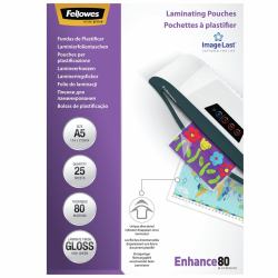 Fellowes 5396003 pellicola per plastificatrice 25 pz (IL Laminating Pouch A5 80MIC Rtl25pk)