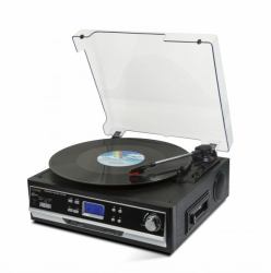 Technaxx TX-22+ Giradischi con trasmissione a cinghia Nero Semiautomatico (Technaxx TX-22+ - audiosystem)