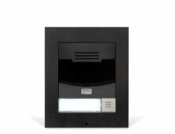 2N Telecommunications 9155301CBS sistema per video-citofono Nero (2N IP SOLO WITH CAMERA BLACK SURFACE)