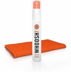 WHOOSH! Screen Shine Pocket Kit di pulizia dell'apparecchiatura Telefono cellulare/smartphone 8 ml (Pocket 8ml 100 sprays w. cloth - Non Toxic Safe for all screens - Anti Static resists smudges - W...