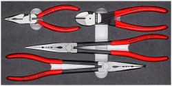 Knipex 00 20 01 V16 pinza Set di pinze (Knipex KFZ 002001V16 - red-black, set)