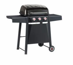 LANDMANN midas 3.0 Grill Gas naturale Carrello Nero, Acciaio inossidabile (GRILL CHEF MIDAS 3 BURNER GAS BBQ)