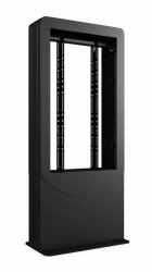 Peerless KIPC2547B-3-EUK signage display enclosure (KIPC2547B-3-EUK - Back to Back Kiosk 47" Black)