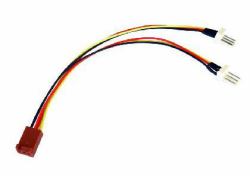 Target RB-522 cavo splitter o combinatori Splitter per cavo Nero, Giallo, Rosso (3-Pin Fan [F] to 2 x 3-Pin Fan [M + M] 0.15m OEM Internal Splitter Cable)