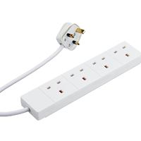 Target ELEC4WAY2M power extension 2 m 4 AC outlet[s] Indoor White (2m 4 Gang UK Mains Extension - White)