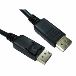 Cables Direct 99DP-000LOCK cavo DisplayPort 0,5 m Nero (CDL 0.5m Locking DP 30AWG Cable)