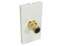Cables Direct V-MOD1RCABK presa energia RCA Bianco (CDL 1x RCA [Black] Euromod-Coupler)