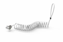 Compulocks CL15CUTL cavo di sicurezza Argento (UNIVERSAL TABLET LOCK WITH - KEYED COILED CABLE LOCK - BLACK)