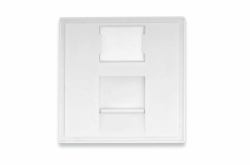 Digitus DN-93802-3-SH Copertura di sicurezza per presa elettrica RJ-45 Bianco 1 pezzo[i] (45X45MM FACE PLATE FOR TRUNKING - LABEL FIELD F. DN-93802-5/WHITE)