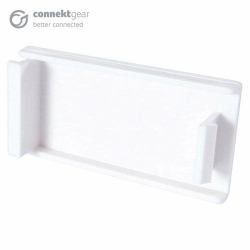 CONNEkT Gear 20-0011 Placca copripresa e copri interruttori Bianco (AV SNAP-IN PLATE 25X50 WHITE - X 50MM - WHITE)