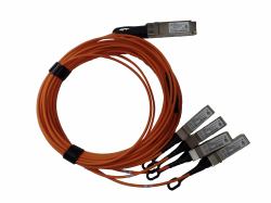HPE 40GbE QSFP+ to 4x10GbE SFP+ 5m Active Optical Cable (40GBE QSFP+ TO 4X10GBE - SFP+ 5M AOC)