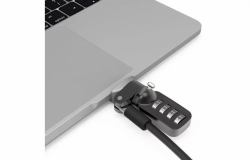 Compulocks UNVMBPRLDG01CL cavo di sicurezza Nero, Argento (Universal MacBook Pro Ledge - With Combination Cable Lock - for bothMacBook Pro Touch BarandNon-Touch Bar models - Warranty: 24M)
