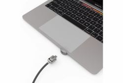 Compulocks UNVMBPRLDG01KL cavo di sicurezza Nero, Argento (LEDGE LOCK ADAPTER MACBOOK PRO - 13IN M1/M2+KEYED CBL LOCK SILVER)