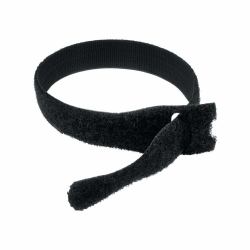 CDL 300mmx17mm VEL TIES BLK 25PK
