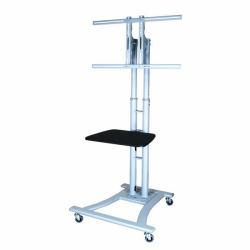 Value 17.99.1320 signage display mount 152,4 cm [60"] Argento (LCD/TV-ROLLSTAENDER.SILBERGRAU - SILVER-GREY)