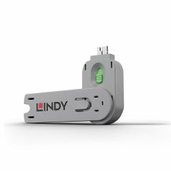 Lindy USB Type A Port Blocker Key, Green (USBTYPEAPORTBLOCKERKEYGREEN)