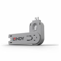 Lindy 40624 clip sicura Chiave bloccaporta USB tipo A Bianco Acrilonitrile butadiene stirene [ABS] 1 pz (USB TYPE A PORT BLOCKER - KEY WHITE)
