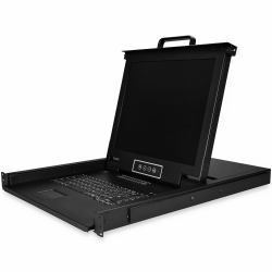 StarTech.com 16 Port Rackmount KVM Console w/ 6ft Cables - Integrated KVM Switch w/ 17" LCD Monitor - Fully Featured 1U LCD KVM Drawer- OSD KVM - Durable 50,000 MTBF - USB + VGA Support (16PORT RAC...