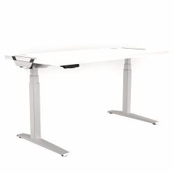 Fellowes Levado Bianco (Fellowes Levado Silver Desk Base and White Worktop 1600mm)