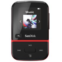 SanDisk Clip Sport Go Lettore MP3 16 GB Nero, Rosso (SanDisk Clip Sport Go - Lettore digitale - 16 GB - rosso)