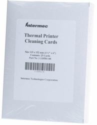 Intermec 1-110501-00 pulitore stampante (CLEANING CARD 4IN LOT 25 - .)