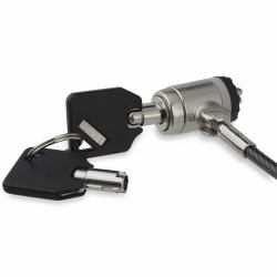 StarTech.com 6ft [2m] Laptop Cable Lock with Keys - Keyed Security Cable Lock for Compatible K-Slot Laptops, Desktops, Computers & Other Devices - Anti-Theft Vinyl Coated Steel Cable Lock (KEYED CA...