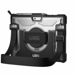 Urban Armor Gear Plasma 25,4 cm [10"] Cover Nero, Grigio (Urban Armor Gear P-Case + Handschlaufe Surface Go 4/3/2/1)