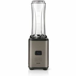 Black & Decker BXJBA350E Sbattitore con base 350 W Grigio, Trasparente (BLACK+DECKER Smoothie Blender 350W)