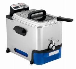 Tefal Oleoclean Pro Inox & Design FR8040 Singolo 3,5 L 2300 W Nero, Acciaio inox (Tefal Oleoclean Pro Inox & Design FR80)