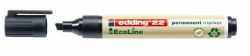 Edding 22 EcoLine marcatore permanente Punta smussata Nero (e-22 EcoLine Permanent Marker Black [10])