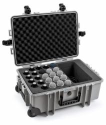 B&W 6700 24 Custodia trolley Interfaccia audio Polipropilene [PP], Gomma Nero, Grigio (B&W International type 6700 Storage Case [Case] for Microphone, Accessories)