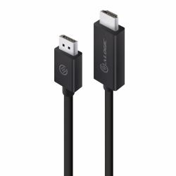 ALOGIC ELDPHD-02 cavo di segnale 2 m Nero (ALOGIC 2M DISPLAYPORT TO HDMI - CABLE - MALE TO MALE - ELEMENTS)