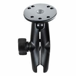 RAM Mounts RAM-B-103U parte e accessorio per supporti (M- Arm + Base, B-size - ouble Socket Arm with Round - Plate, 109.5 mm - Warranty: 300M)