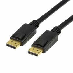 LogiLink CV0120 cavo DisplayPort 2 m Nero (DisplayPort cable, DP/M to - DP/M, 8K/60 Hz, black, 2 m - Warranty: 48M)