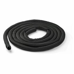 StarTech.com 15' [4.6m] Cable Management Sleeve - Flexible Coiled Cable Wrap - 1.0-1.5" dia. Expandable Sleeve - Polyester Cord Manager/Protector/Concealer - Black Trimmable Cable Organizer (15' CA...