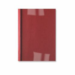 GBC Copertine rilegatura termica LeatherGrain 3 mm rosse [100] (GBC IB451218 Leathergrain A4 Thermal Binding Covers Red Pack of 100)