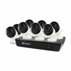 Swann SWNVK-875808 kit di videosorveglianza Cablato 8 canali (Swann 5 Megapixel 8 Channel Night Vision Wired Video Surveillance System 2 TB HDD)