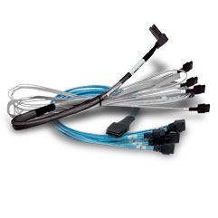 Broadcom 05-60006-00 cavo Serial Attached SCSI [SAS] 1 m (Broadcom - SAS internal cable - Slim SAS [SFF-8654] [M] to U.2 [SFF-8639] - 1 m)