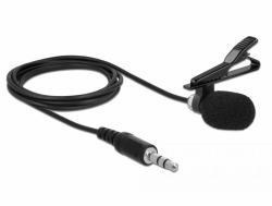 DeLOCK 66279 microfono Nero Microfono a clip (Delock Tie Lavalier Microphone Omnidir)