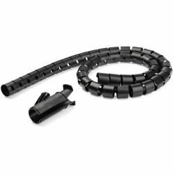 StarTech.com 1.5 m [4.9 ft.] Cable-Management Sleeve - Spiral - 45 mm [1.8 in.] Diameter (SPIRAL CABLE MANAGEMENT SLEEVE - 45MMX1.5M /1.8X4.9 - BLACK)