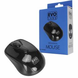 evo labs MO-234W BLACK mouse Ufficio Ambidestro RF Wireless + USB Type-A Ottico 800 DPI 