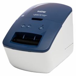 Brother QL-600B stampante per etichette [CD] Termica diretta 300 x 600 DPI 71 mm/s Cablato DK (QL600B LABEL PRINTER BLUE/WHITE - )