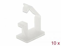 DeLOCK 60250 cable organizer Cable holder Floor White 10 pc[s] (Delock kabelholder)