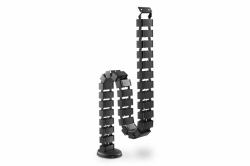 Digitus DA-90505 cable organizer Desk Cable Eater Black 1 pc[s] (FLEX. CABLE ROUTING ADJ. LENGTH - CABLE MANAGEMENT SPINE BLACK)