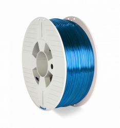 Verbatim 55064 materiale di stampa 3D Polietilene Tereftalato Glicole [PETG] Blu, Trasparente 1 kg (Verbatim 3D FILAMENT PET-G 2.85 BLUE T)