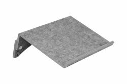 BakkerElkhuizen FlexDoc Circular porta documenti Feltro in PET, Plastica riciclata, Acciaio Grigio (BakkerElkhuizen FlexDoc Circular Document Holder-Light Grey. Manufactured from ECO friendly PET f...