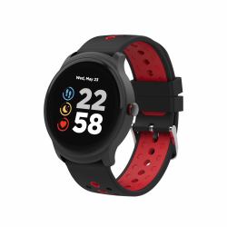 Canyon CNS-SW81BR smartwatch e orologio sportivo 3,3 cm [1.3"] IPS 44 mm Digitale 240 x 240 Pixel Touch screen Nero, Rosso (Canyon Oregano Smart Watch Black Red)